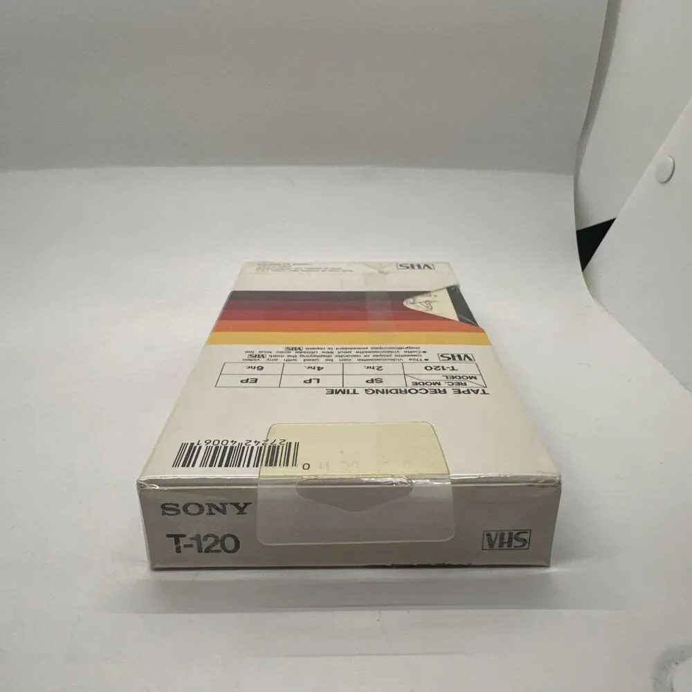 VHS Sony Dynamicron T-120 6 Hour Blank Tape Brand New Sealed Video Cassette